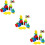 3 Sets Wooden Sorting Stacking Montessori Toys Color Shape Recognition 7