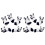10 Pcs Panda Chopsticks Rest Ceramic Flatware Holder Storage Rack 2