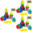 3 Sets Wooden Sorting Stacking Montessori Toys Color Shape Recognition 5