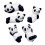 10 Pcs Panda Chopsticks Rest Ceramic Flatware Holder Storage Rack 9