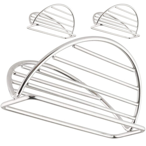 Kitchen Taco Holders Upright Holding Food Racks Silver 1
