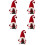 5pcs Valentine's Day Gnome Plush Doll Ornament 8