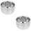 2pcs Beard Brush Bowl Aluminum Round Gift Man 8