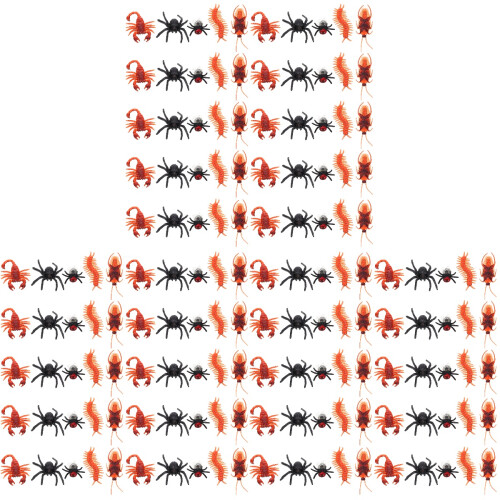 150Pcs Plastic Artificial Centipede & Scorpion Models for Party Tricks 1