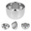 2pcs Beard Brush Bowl Aluminum Round Gift Man 10