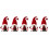 5pcs Valentine's Day Gnome Plush Doll Ornament 10