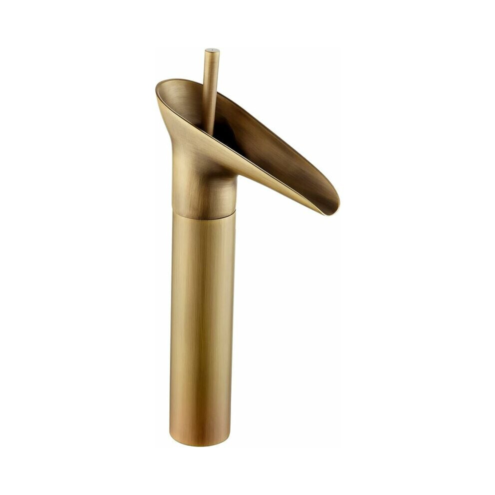 Timeless Basin Mixer Tap, Solid Brass Waterfall Faucet For Bathroom Vanity With Durable Ceramic Cartridge 9340959070985