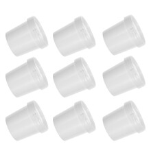 36 Pcs White Plastic 500 Ml Bucket With Airtight Lid For Oil Paint