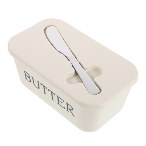 2Pcs Butter Dish With Lid Airtight Container Including Spatula
