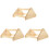 3Pcs Khaki Wood Bird Perch Stand Parrot Training Rack Indoor Use 3