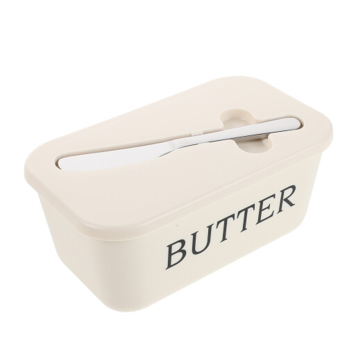 2Pcs Butter Dish With Lid Airtight Container Including Spatula 2