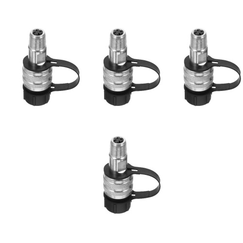 4Pcs Hydraulic Quick Disconnect Coupler 3/8 Inch With Dust Cap 2