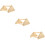 3Pcs Khaki Wood Bird Perch Stand Parrot Training Rack Indoor Use 10