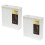 6Pcs White Compact Disc Holder Car Storage Box with Transparent Window 2