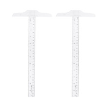 4 Pcs 30cm Double Side Plastic Ruler for Drafting