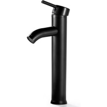 Elegant Bathroom Sink Faucet, Stylish Matte Black Finish Resistant To Rust And Corrosion For Modern Bathrooms, Solid Brass Construction Ensures