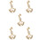5pcs Decorative Nails Alloy Globe Nautical Watch 7