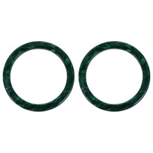4Pcs Green Resin Bag Handles DIY Round Bag Handle Rings for Pouches