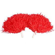Plastic Pom Poms, Dance Cheer Pom Poms With Vibrant Color For Cheerleading And Sports Events, Lightweight Handle For Easy Waving, Reusable Cheer