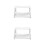2Pcs Wall-Mounted Router Storage Rack White Foam Board Holder 6