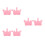 3Pcs Silicone Nail Tools Set With Crown Molds And Brush 8