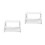 2Pcs Wall-Mounted Router Storage Rack White Foam Board Holder 4