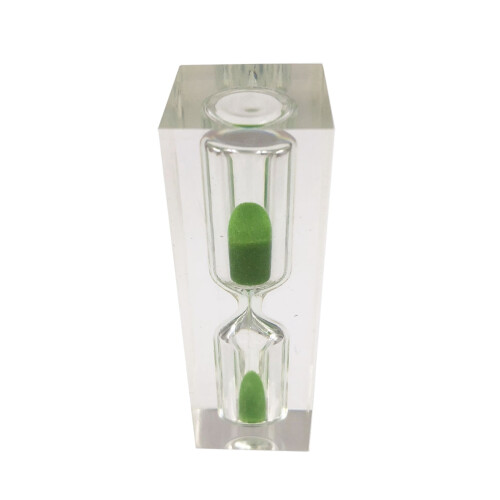 3Pcs Creative Crystal 3Min Sand Clock Timer For Kids Teeth Brushing Green