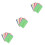 3 Pieces Blank Envelope Candy Colors Envelopes Stationery 5