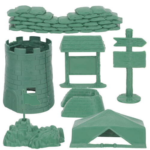 6 Sets Pack Sand Table Scene Model Tower Boy Child Plastic 1