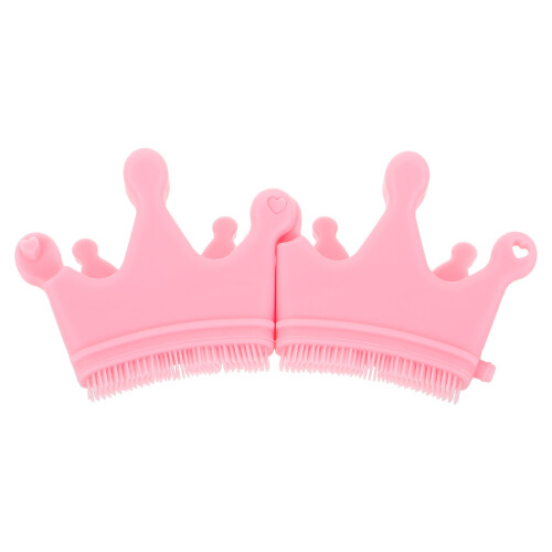 3Pcs Silicone Nail Tools Set With Crown Molds And Brush 2