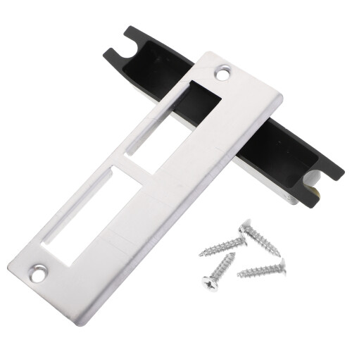 3 Sets Deadbolt Strike Plates Door Hole Cover Reinforcements 2