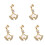 5pcs Decorative Nails Alloy Globe Nautical Watch 2