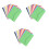 3 Pieces Blank Envelope Candy Colors Envelopes Stationery 3