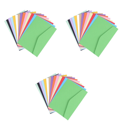 3 Pieces Blank Envelope Candy Colors Envelopes Stationery 2