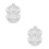 2 Pack Nail Art Crystal Cup Dappen Dish For Nails Manicures Liquid 9