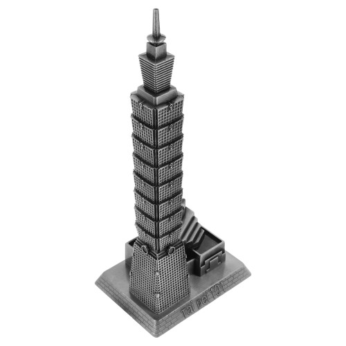 5Pcs Desktop Metal Sculpture 101 Building Model Home Decor 2