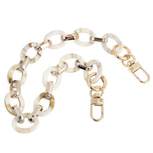 2Stk Resin Bag Chain Beige DIY Schulterriemen Für Handtasche