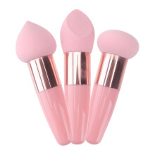 6Pièces Outils Éponge Rose Petite Tête Parfaits Voyage