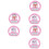 6 Pcs Organ Toy Keyboard Music Instrument 6