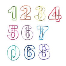 30Pcs Assorted Color Paper Clamp Digital Design for DIY