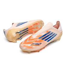 (3566C-chengse, 41) Mens FG Football Boots Long Studs Outdoor Soccer Cleats Durable Equipment Super Grip Anti-Slip Athletic Shoes