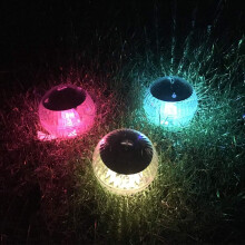 Luci galleggianti solari per piscina, giardino, cortile, vialetto - Lampada a globo gialla per feste di Halloween e decorazioni per il prato