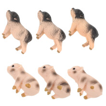 24Pcs Realistic Resin Pig Figurines Farm Animal Decor Toys