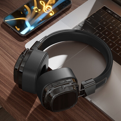 Ακουστικά Bluetooth Blukids2024, Μείωση Θορύβου 5.3, Over Ear, Βαθιά Μπάσα, Ήχος HiFi, Χρόνος 1