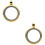 2Pcs Photo Frame Charm Double Sided Memory Locket Pendant Necklace 7