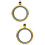2Pcs Photo Frame Charm Double Sided Memory Locket Pendant Necklace 8