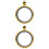 2Pcs Photo Frame Charm Double Sided Memory Locket Pendant Necklace 6