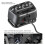 Lampe frontale H1 500 mAh noire compacte 5-Mode USB-C 3