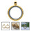 2Pcs Photo Frame Charm Double Sided Memory Locket Pendant Necklace 9