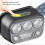 Lampe frontale H1 500 mAh noire compacte 5-Mode USB-C 7